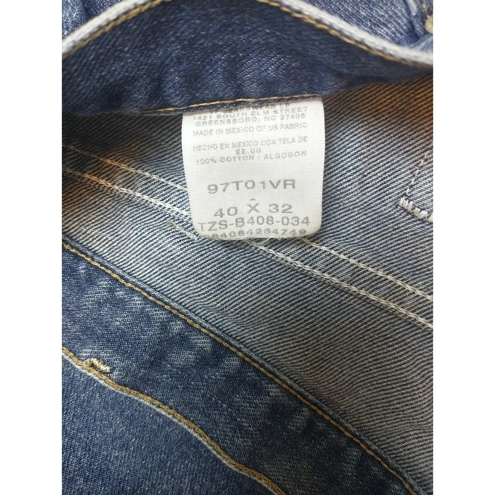 Wrangler Hero Authentic Mens Blue Straight Leg Jeans 38x31 Medium Wash 97T01VR